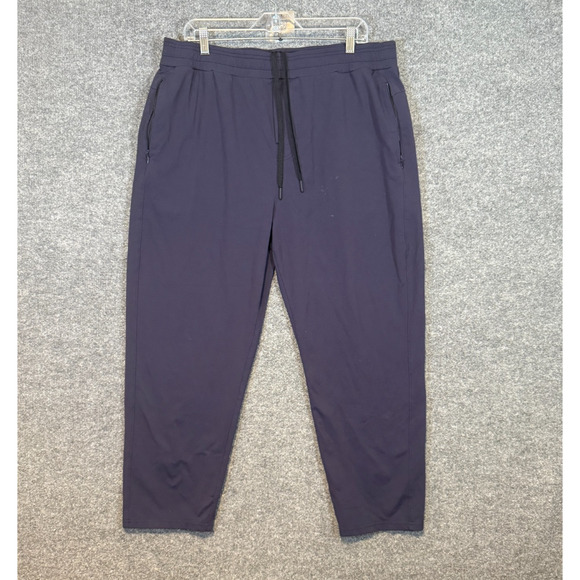 Public Rec Pants Mens 36x30 Blue Tapered Sweatpants Casual Pull On Stretch Waist - Picture 1 of 11